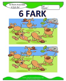 İki Resim Arasındaki Farkı Bul Etkinliği